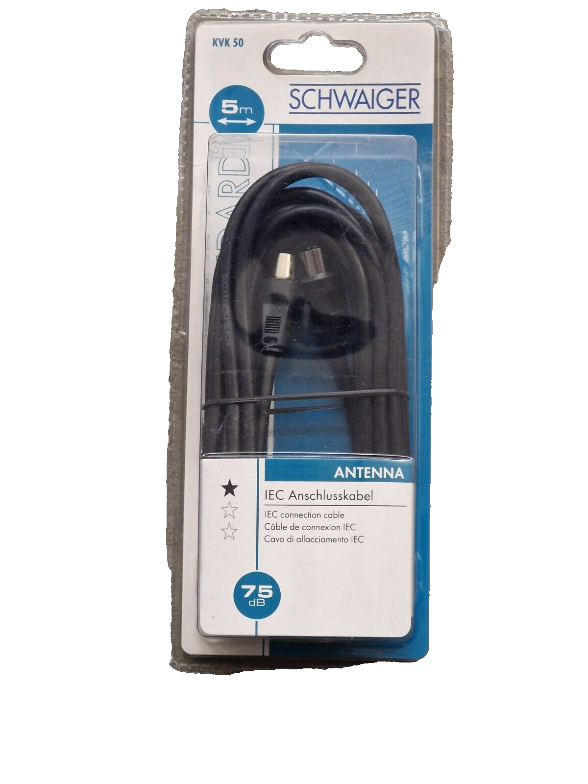 Schwaiger KVK 50 IEC Anschlusskabel 5 Meter